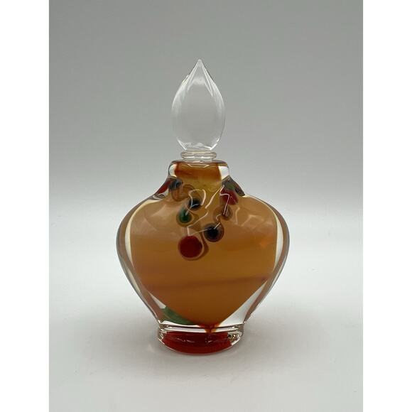 Richard Clements Other - Richard Clements Australian Art Glass Perfume Bottle 4” Amber Orange